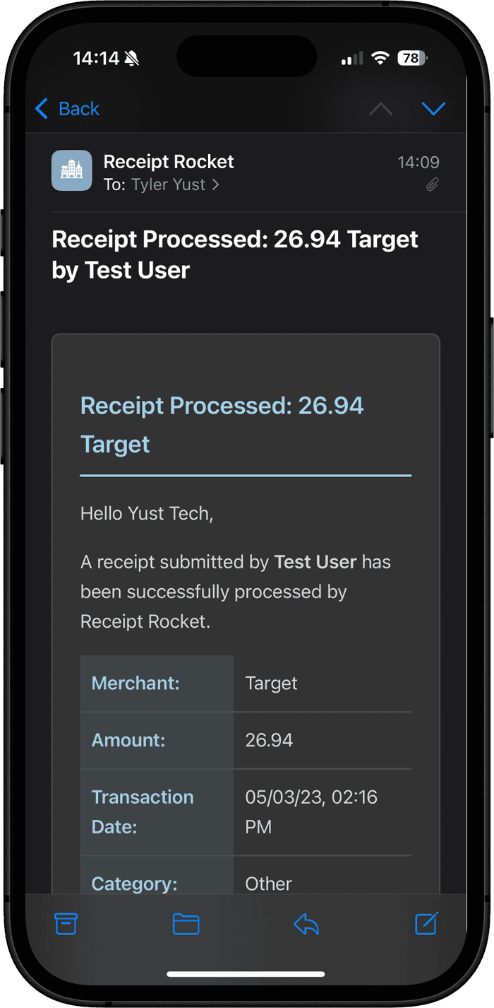 Step 3: Sent & Exportable